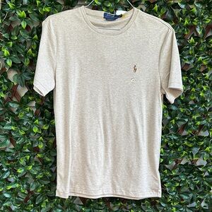 Ralph Lauren Men's Light Tan Short Sleeve Tee